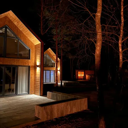 Borskowka Domki Z Balia Z Jacuzzi I Sauna Exterior photo